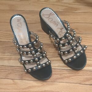 Sam Edelman Black Studded Heels